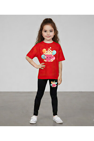 CACTUS COLLECTION Popcorn Printed Top and Bottom Set T-Shirt Tights