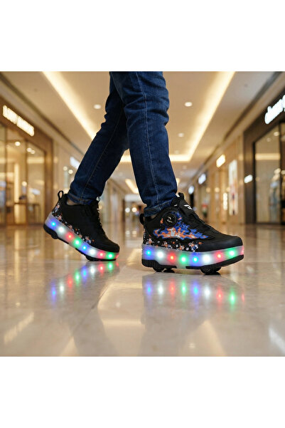 ROCKY Kız & Erkek Çocuk Işıklı Patenli Ayakkabı – Tekerlekli, Kayarak Giden M...