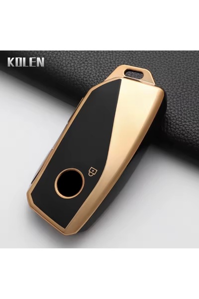 YıldızTuning Husă pentru chei BMW iX 120 negru-auriu 2022-2025