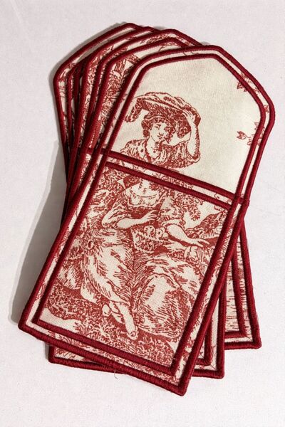 Bugaboo Servis Peçetesi 6 Parça (kırmızı)