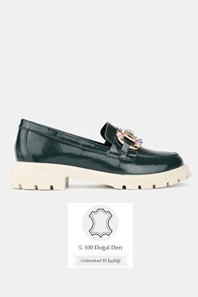 TUNAELLİ ΓΥΝΑΙΚΕΙΑ ΠΑΠΟΥΤΣΙΑ ΠΡΑΣΙΝΑ ΛΑΚΑΡΙΣΜΕΝΑ ΓΝΗΣΙΟ ΦΥΣΙΚΟ ΔΕΡΜΑ ΝΟΜΙΜΑΤΙ...