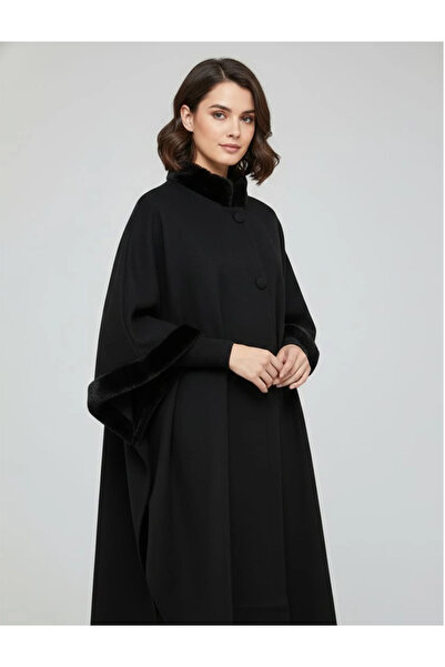 Elit Scarf BOYUN KÜRK DETAYLI PANÇO