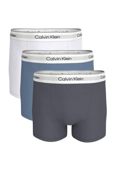 Calvin Klein Men's Relaxed Fit Trunk 3-Pack Blue Boxer