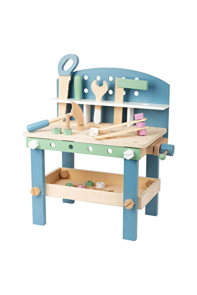 Small Foot Banc de lucru compact, Small Foot, Nordic, 21 accesorii, 3 ani+