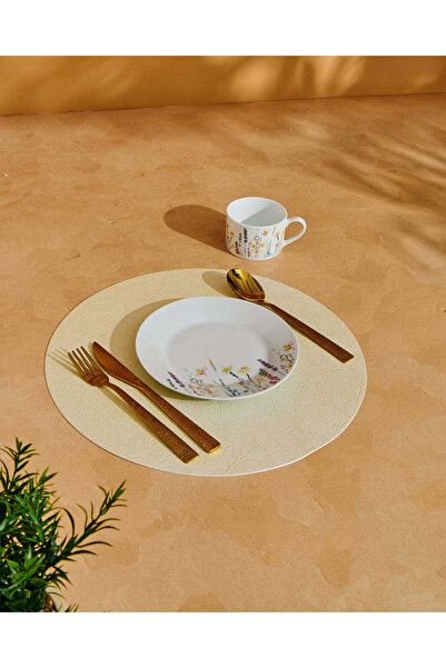 REDTAG مفرش طاولة دائري أبيض