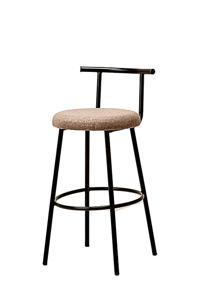 SÜPER ÇELİK BAR TABURESİ 978 MODEL GRİ KUMAŞ