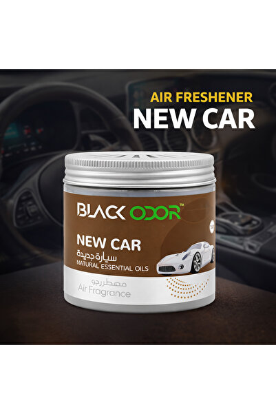 Black Odor New Car Air Freshener Jar with Natural Essential Oils for Car Home...
