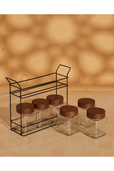 REDTAG طقم برطمانات تخزين زجاجية شفافة مكون من 7 قطع