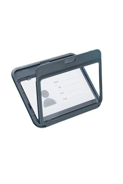 TECLA EDITION Rigid ABS horizontal badge with textile lanyard - Complete badg...