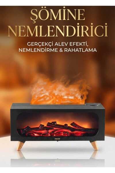 Tastech 3D ŞÖMİNE GÖRÜNÜMLÜ ODA HAVA NEMLENDİRİCİ RGB LED IŞIKLI BUHAR MAKİNE...