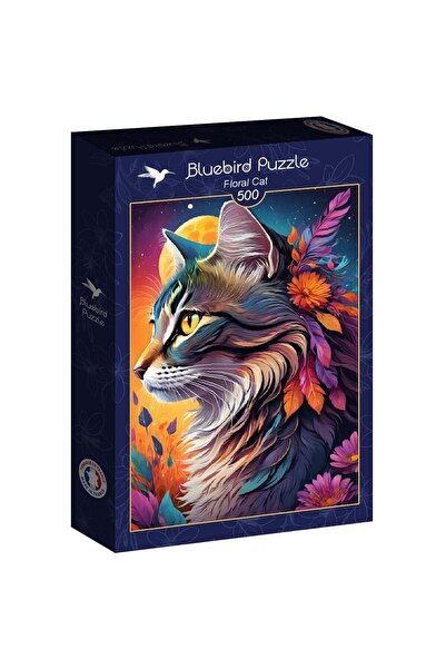 Bluebird Παζλ 500 κομμάτια - Γάτα με λουλούδια (Bluebird-Puzzle-F-90942)