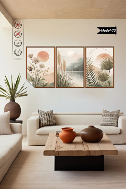 Akıllı Kağıt Statik Tutunma Özellikli Tablo - Poster Çiçek (Model- 73)