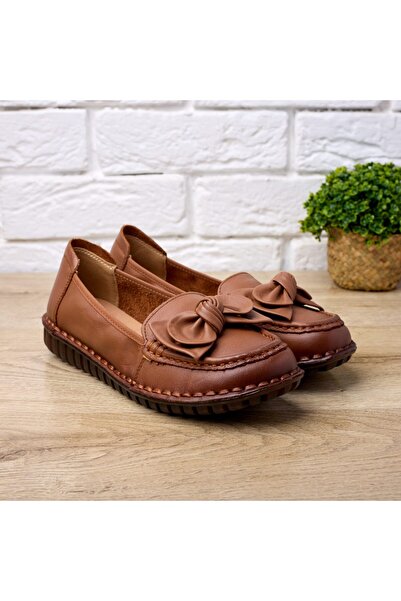 Tellus Women's Genuine Leather Ballet Flats with Bow, W043221