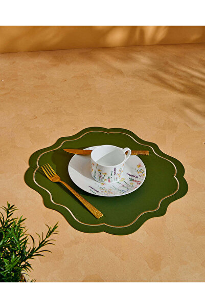 REDTAG Green Round Placemat
