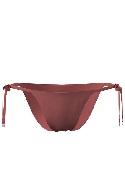 Calvin Klein Kadın Dusty Cedar İp Yan Bağlama Bikini Altı