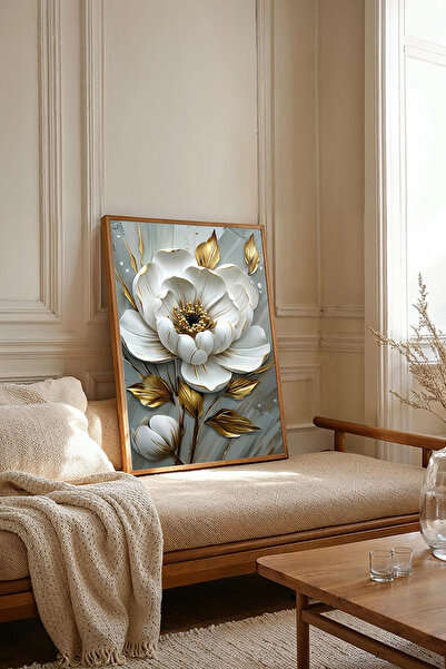 Dekorsiahome Tablou dintr-o singură bucată cu ramă din lemn TK3653