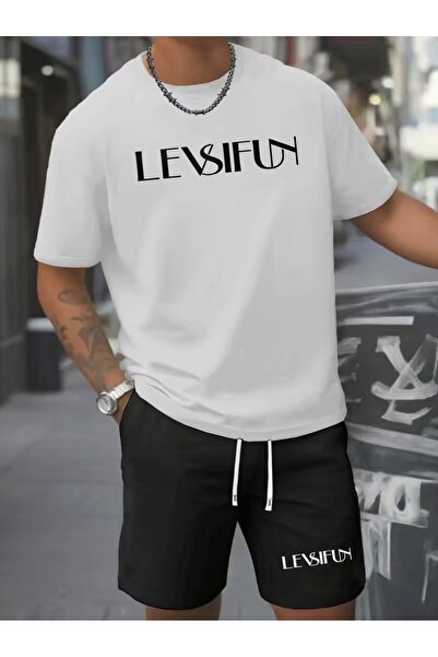 bellanova Tshirt and Shorts Set, Lace-Up Printed