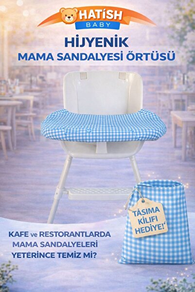 hatish Mama Sandalyesi Örtüsü Ve Hediye Taşıma Kılıfı Mavi