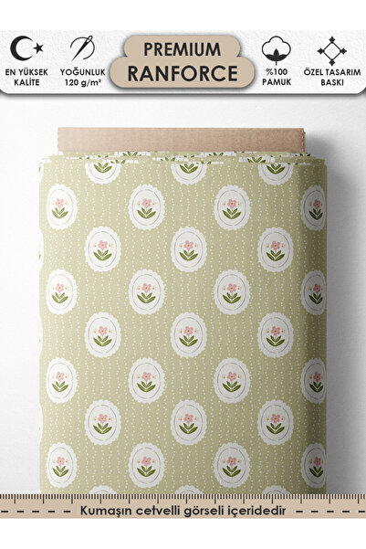 FabricsTown 100% pamuk Ranforce tkanina 100x240 cm 120 g/m² Digitalna štampa ...