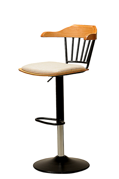 SÜPER ÇELİK BAR TABURESİ 973 MODEL KREM KUMAŞ