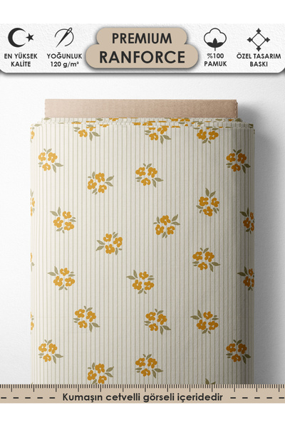 FabricsTown Țesătură Ranforce 100% bumbac 100x240 cm 120 g/m² Imprimare digit...