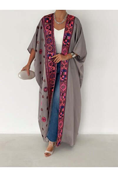 UNBOX Luma Embroidered Open Abaya
