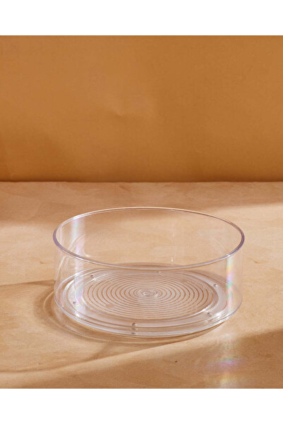 REDTAG سلة زجاجات توابل دائرية شفافة قابلة للدوران