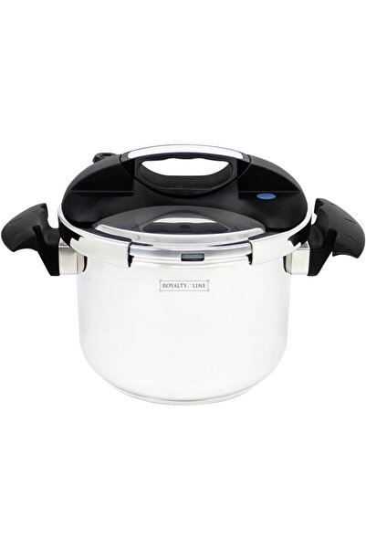 Royalty Line RL-PS8L Pressure Cooker, 8 l, 80 kPa, Stainless steel, Safety va...