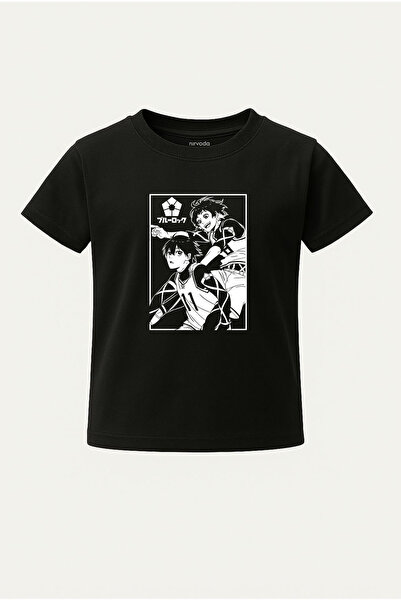 nirvoda Tricou pentru copii Bachira și Isagi Blue Lock B cu imprimeu Tricou p...