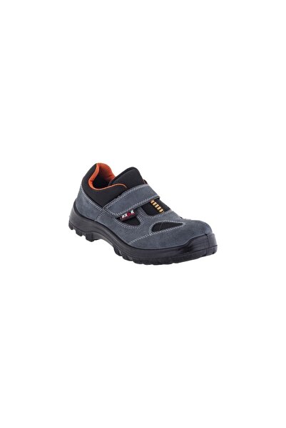 Sturdy Bmes Work Safety Shoe Steel Toe S Suede Gray 1453 New