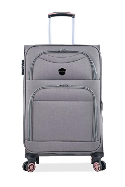 Fossil Turuncu Unisex Büyük Boy Kumaş Valiz