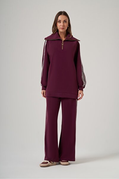 Nuss 1093 Sailor Collar Stripe Detail Trouser Suit