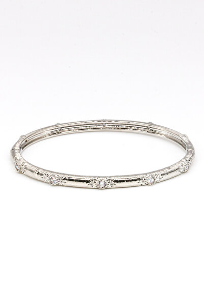 Nearsis Zirkon Taşlı Kelepçe Bileklik