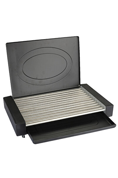 Voltz Electric grill with lid Oliver OV51015QC, 1800W, 35x22 cm, 12 ribs, Dri...