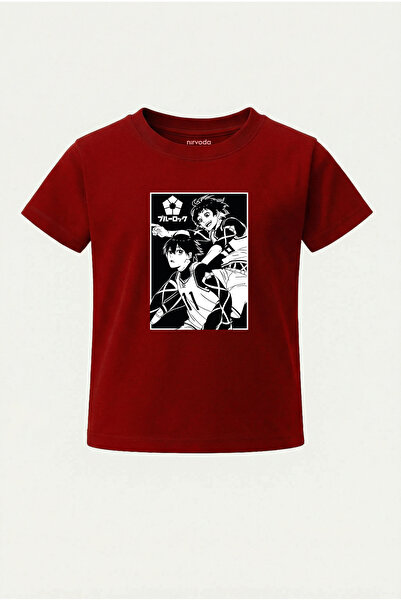 nirvoda Tricou pentru copii Bachira și Isagi Blue Lock B cu imprimeu Tricou p...