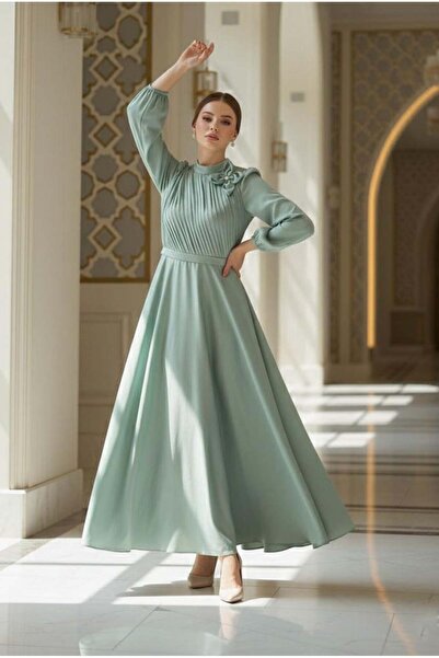 hakimoda İncigül İpek Organze Abiye Çağla