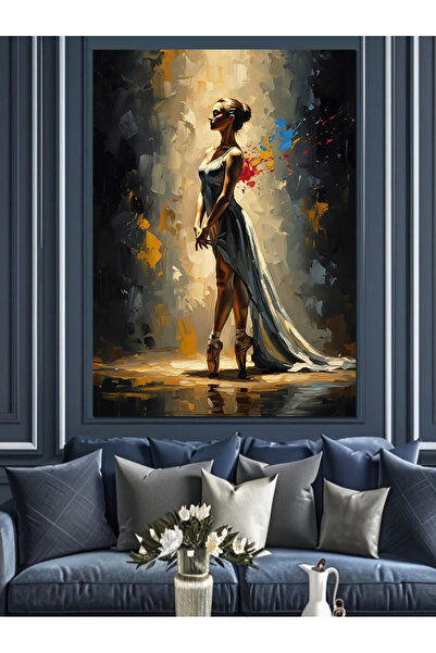 KanvasSepeti Îmbrăcăminte elegantă Pictură în ulei rafinată de înaltă calitat...