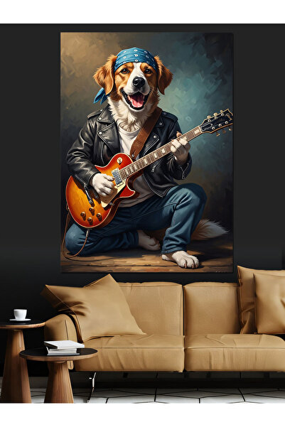 KanvasSepeti Κιθαρίστας Υψηλής ποιότητας ελαιογραφία Με υφή Καμβάς ζωγραφική ...