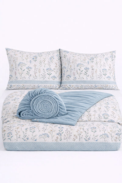 İQON Fitted Sheet Lı Duvet Cover Set Double Ivy -246 Otlt2