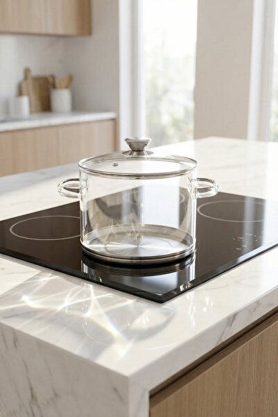 ACAR Pureglass Heat Resistant Glass Pot - 20 cm - 4.5 L