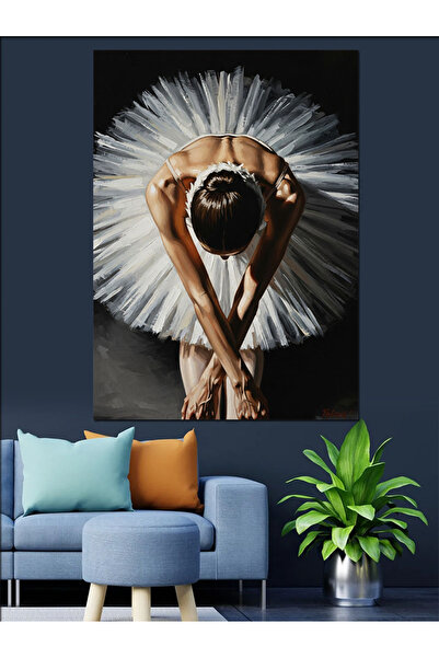 KanvasSepeti Μαύρο και άσπρο Υψηλής ποιότητας ελαιογραφία Με υφή Καμβάς Καμβά...