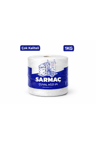 Sarmaç 1 KG Çuval Ağzı İpi & Ambalaj İpi – Dayanıklı Kopmaz Paketleme İpi