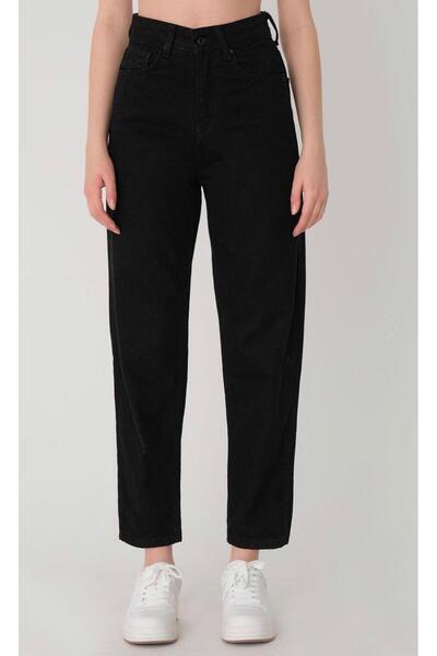 LA TUBA New Season Comfortable Stretchy Women's Black Boyfriend Jeans