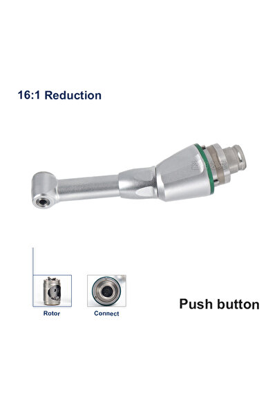 Choice1 1 piece Dental 16:1 Reduction Contra Angle Handpiece Head Push Button...