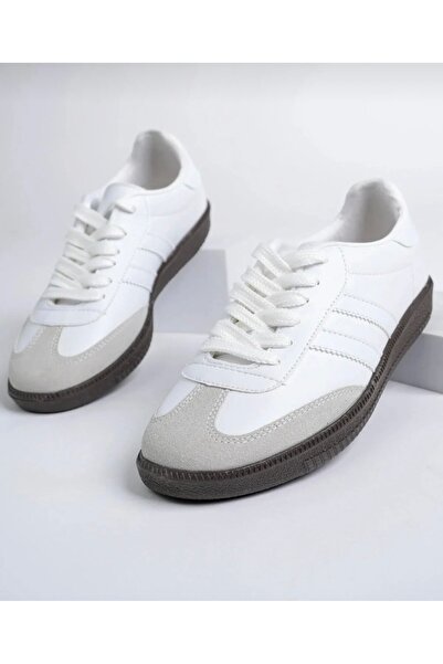 Magmag Samba Style Simple White Cool Unisex Sneaker Shoes