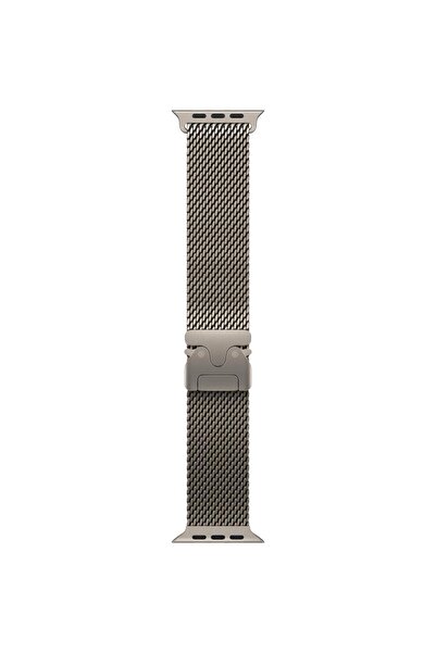 Apple Curea de ceas Milanese Loop din titan, ceas 49 mm, titan, M (argintiu)