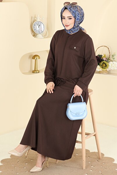 ModaMerve Cep Aksesuarlı İkili Takım 2605TPK1167-MS Kahve