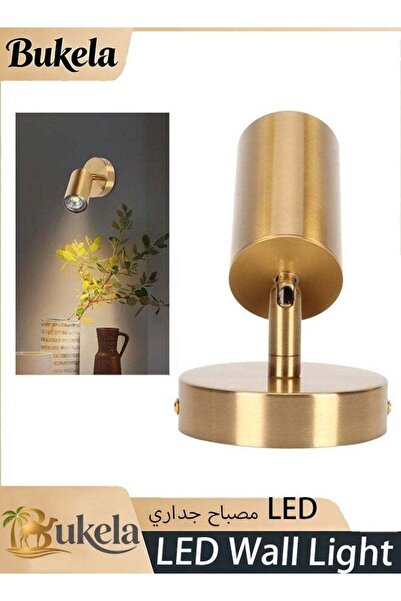 Bukela مصباح جداري LED بجانب السرير، ضوء دافئ 3000 كلفن، مصباح جداري قابل للت...