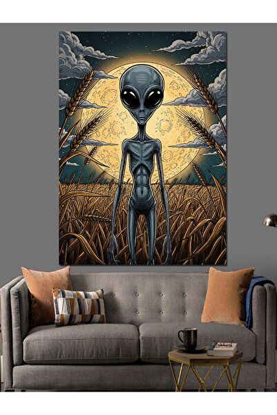 KanvasSepeti Singur în spațiu Pictură în ulei de înaltă calitate texturat Can...