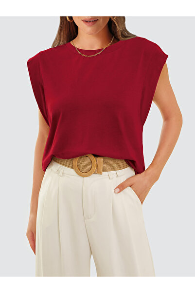 Sthxyfaith Women's Workout Shirts Casual Sleeveless Tops Trendy Basic Tee Sho...